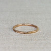Rose Gold Hammered Stack Ring