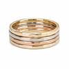 Rose Gold Hammered Stack Ring