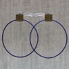 Purple Circle Swing Earrings