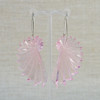 Baby Pink Scrolled Acrylic Earrings