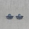 Black Fan Out Stud Earrings