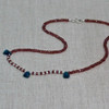 Garnet & Kyanite Beaded Necklace