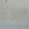 Yellow Gold Open Bar Link Necklace