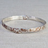 Rose Gold Cherry Blossom Bangle