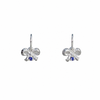Bow My! Gem Hoop Earrings