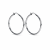 Large Silver Hoop Earrings