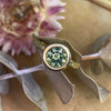 Winter Lake Green Sapphire Ring