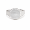 Silver Octagon Signet Ring