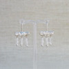 Quartz Floral Relic Boat Earrings