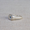 Topaz Oval Signet Ring
