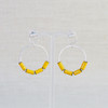 Yellow Baby Enamel Hoop Earrings