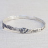 Silver Flower Bangle