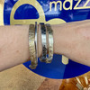 Silver Flower Bangle