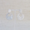 Silver Negative Circle Earrings