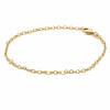 Yellow Gold Flat Disc Bracelet