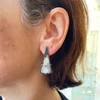Crazy Lace Triangle Inclusion Earrings