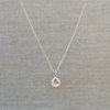 Sapphire & Garnet Astral Disc Necklace