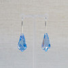 Blue Crystal Faceted Drop Earrings