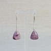 Purple Marbled Glass Earrings