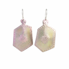 Gold & Pink Freeform Earrings