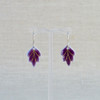 Aubergine Porcelain Fern Earrings