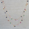 Ruby, Emerald & Sapphire Double Strand Necklace