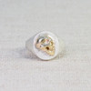 Gold & Silver Skull Cameo Signet Ring