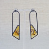 Montana Agate Long Arch Earrings