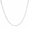 White Gold 3+1 Figaro Chain