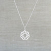Silver Lace 7-Petal Necklace