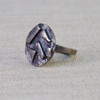 Black Crazy Confetti Ring