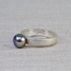 Minimalist Black Pearl Ring