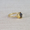 Geo Black & Gold Diamond Ring