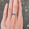 Mauve Sapphire Inclusion Ring