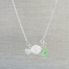 Green Enamel Fish Artefact Necklace