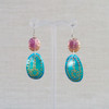 Pink & Blue Titanium Earrings