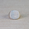 Large Cushion Textured Signet Ring