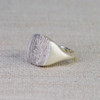 Large Cushion Textured Signet Ring