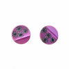 Small Pink Fold Stud Earrings