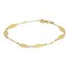 Yellow Gold Disco Marquise Bracelet