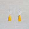 Silver & Orange Enamel Earrings