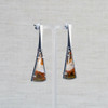 Seam Agate Drop Inclusion Earrings