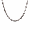 Silver Diamond Cut Curb Chain