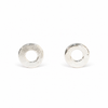 Silver Circle Stud Earrings