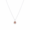Orchid Mod Circle Necklace