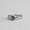 Duo Ocean Sapphire & Old Cut Diamond Ring