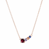 Red Spinel Pastel Swoop Necklace