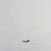 Australian Sapphire & Diamond Swoop Necklace