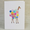 Giraffe & Balloons Greeting Card
