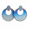 Large Blue Horizon Swing Earrings